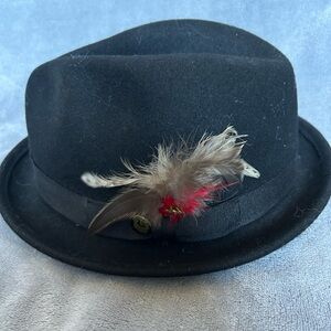 Goorin Bros wool felt fedora hat in black. Size XL.